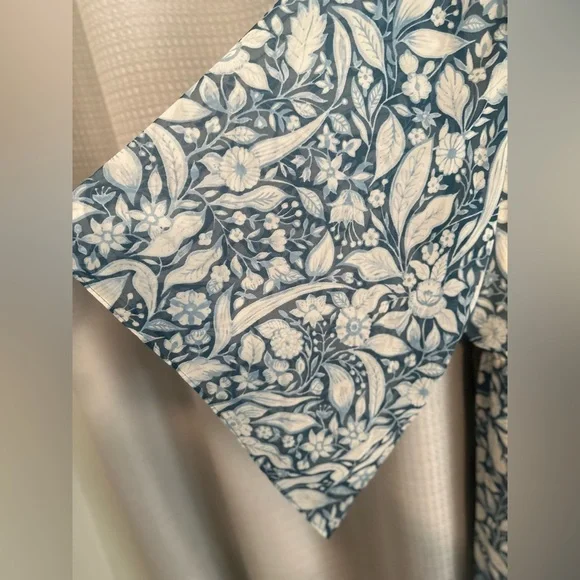 NWOT Women’s Lane Bryant Floral Flutter Sleeve Goddess Maxi Blue Dress 18/20. - Picture 3 of 6